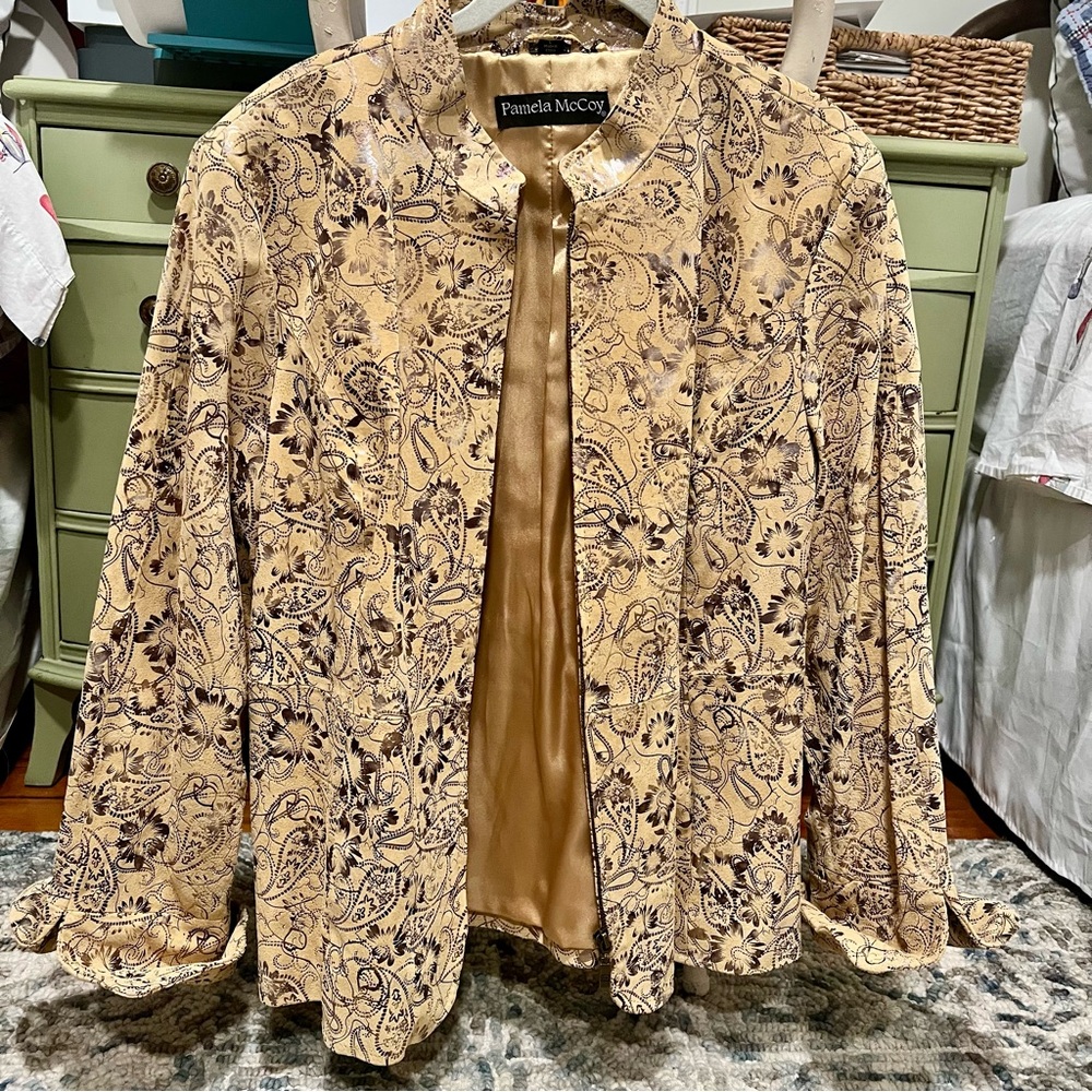 Pamela McCoy Couture Paisley Jacket Size L